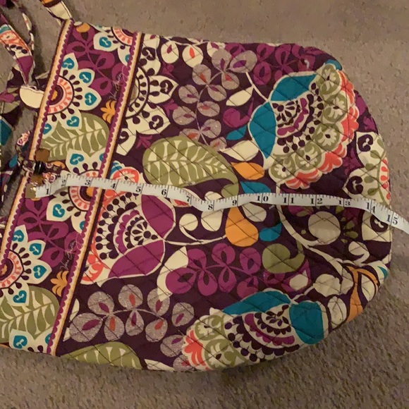 Vera Bradley plum crazy quilted shoulder tote - Picture 9 of 9